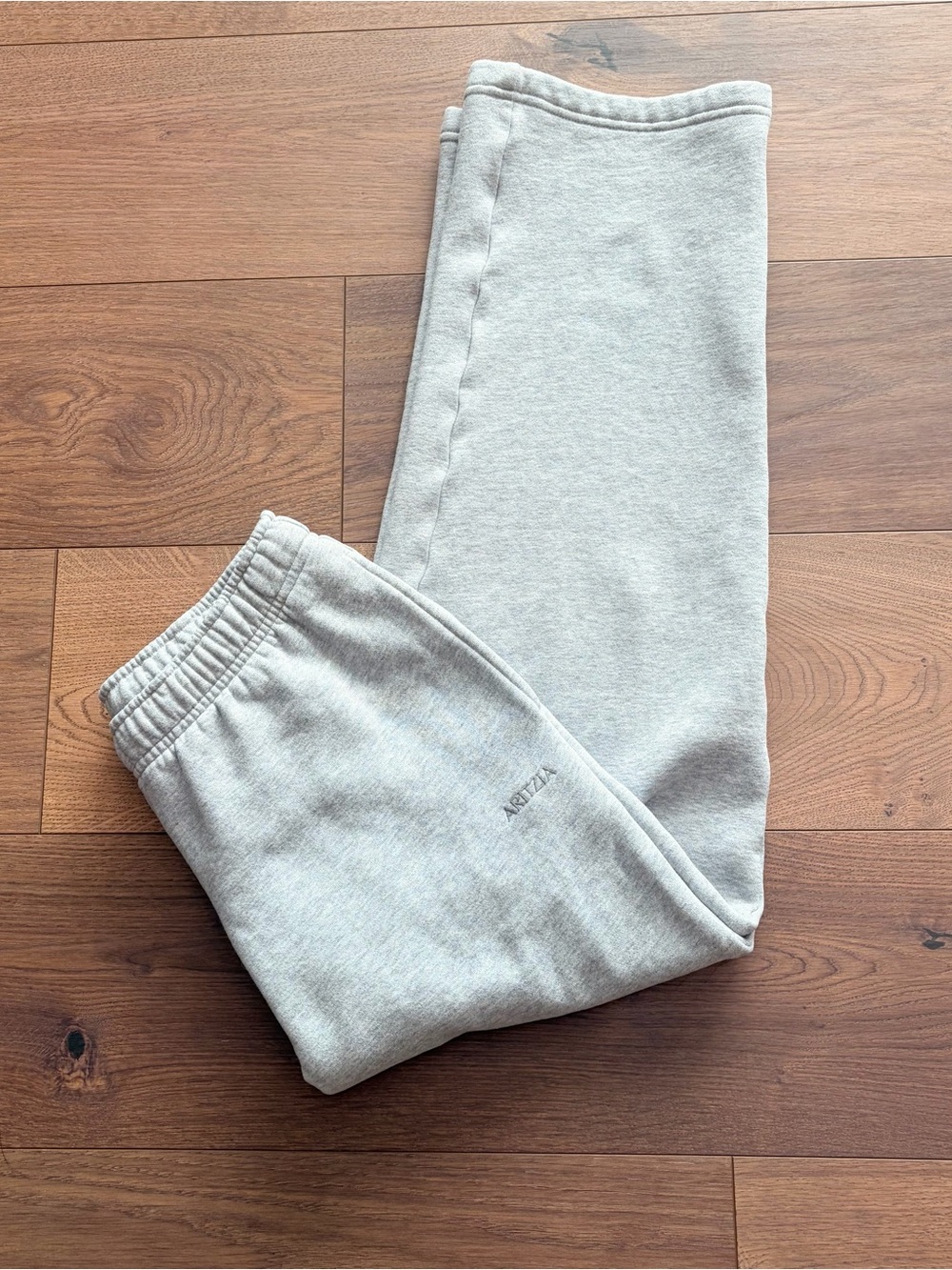 Aritzia Wide Leg Sweatpants Light Gray